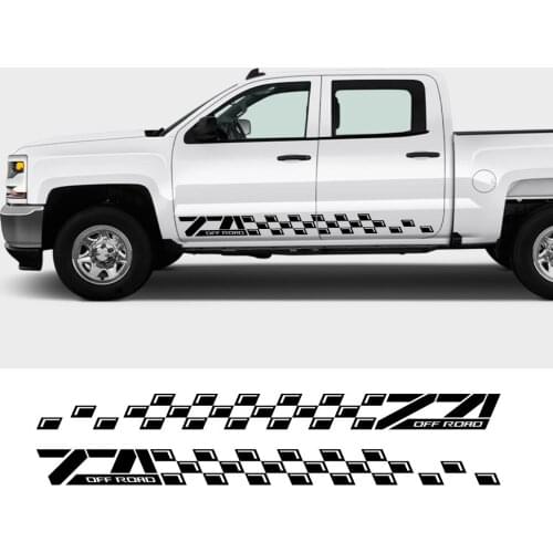 Car Stickers Pickup Door Side Stripes Decals For Chevrolet Colorado Silverado Z71 Vinyl Film Custom Decor Cover Auto Accessories