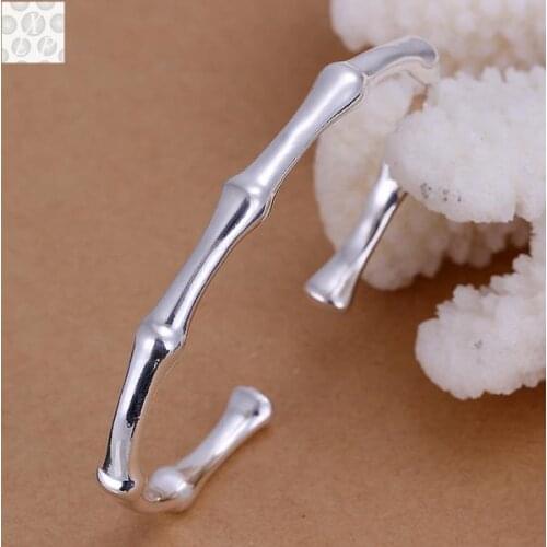 B095 Free Shipping! SGS Test Past Latest Trendy Classic Silver color plated jewelry Hot sell Bangle Wholesale Price