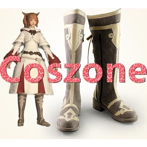 Final Fantasy White Mage Cosplay Shoes Boots Halloween Carnival Cosplay Costume Accessories