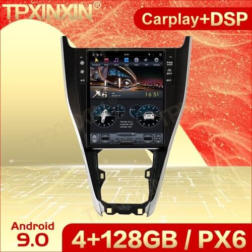 Carplay 2 Din Android 9 Tesla Multimedia Stereo For Toyota Harrier 2013 2014 2015 2016 2017 2018 Navi Receiver Player Head Unit