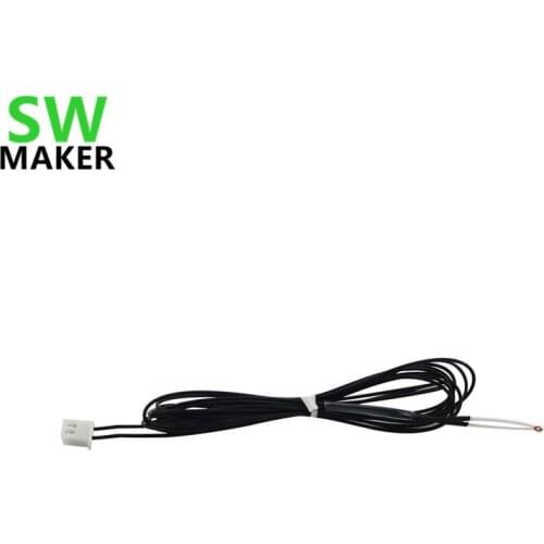 SWMAKER 2pcs TEVO Tarantula NTC thermistor temperature sensor 1m length for Tarantula 3D printer spare parts