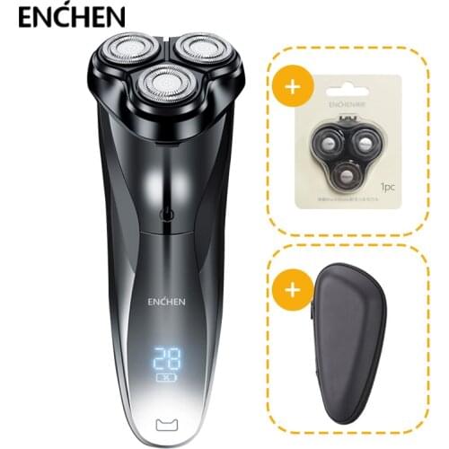 ENCHEN Blackstone 3 Electric Shavers for Men Face Shaver with Popup Trimmer Rechargeable Wet & Dry Dual Use IPX7 Waterproof