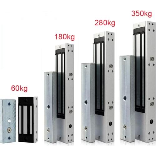 60/180/280/350KG Electronic Lock Electric Magnetic Door Lock 350/600/800lbs Suction Holding Force Electromagnetic