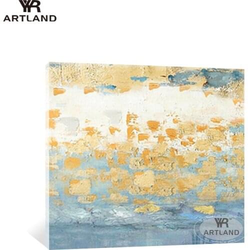 Hot sale navidad Christmas home decoration wall hanging picture handmade abstract gilding oil painting for living room unframed