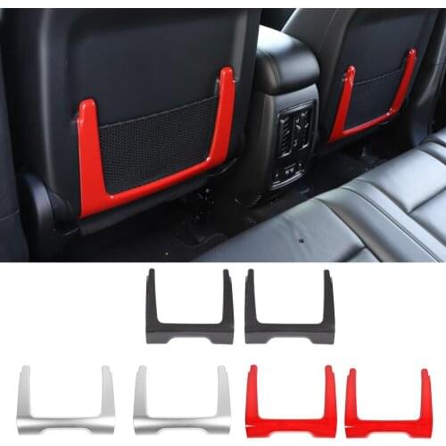 ABS Rear Seat Back Net Pocket Decoration Cover Frame for Dodge Durango 2011-2021 Interior Car Accessories