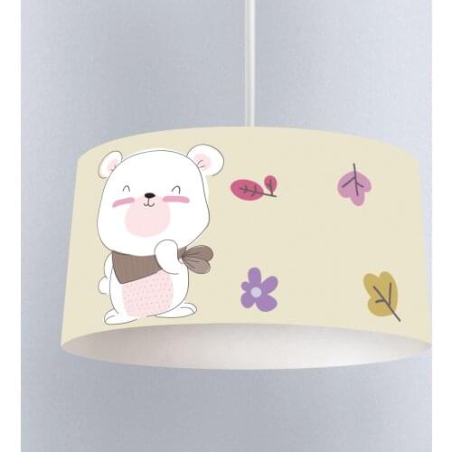 Lamp For Kids Bedrooms Light Chandelier for Living Room Childrens Room Green Bear Leaf Flower Model 275
