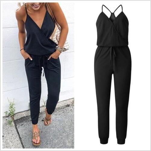 LOSSKY Women's Plain Jumpsuits