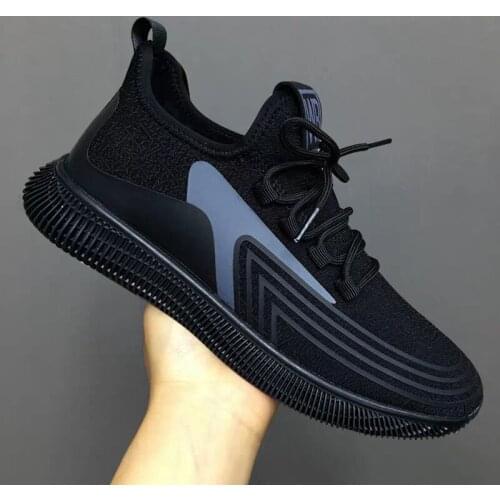 Fashion Mesh Men Shoes Breathable White Mens Sneakers Trendy Lace-Up Lightweight Black Walking Man Tenis Shoe Zapatillas Hombre