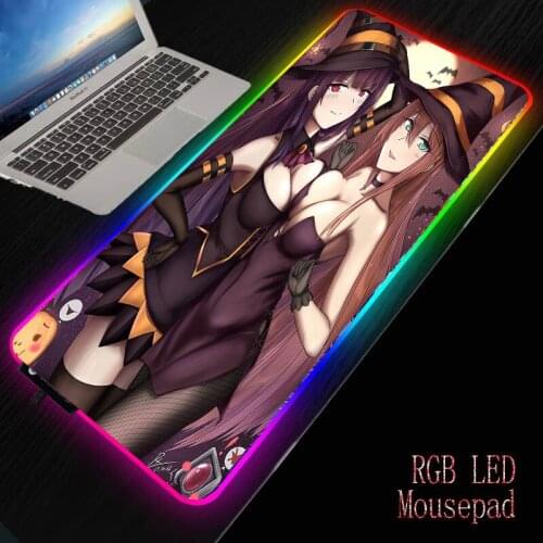 MRGBEST Anime Sexy Girl with Big Breasts Gaming Computer Gamer Locking Edge Mousepad Large Game No-slip Non-slip Rubber Mat