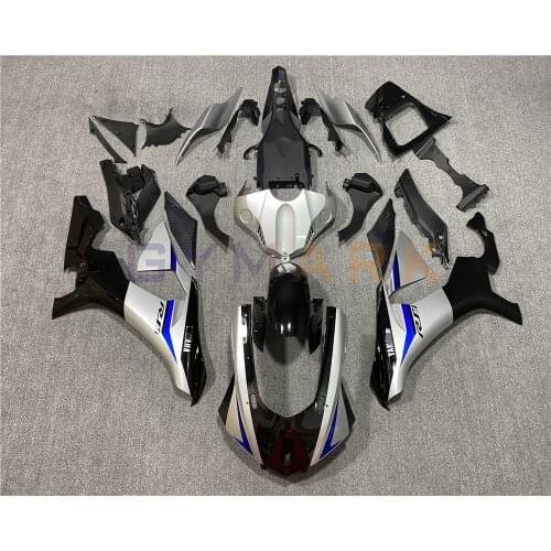 For Yamaha YZF R1 YZFR1 2015 2016 2017 2018 Motorcycle ABS Black Silver Fairing Kit, YZF1000 R1 15 16 17 18 Body Fairing