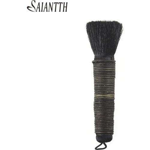 SAIANTTH rattan Twining flat blush powder concealer brush goat hair makeup brushes Italy Kabuki trimming loose maquiagem beauty