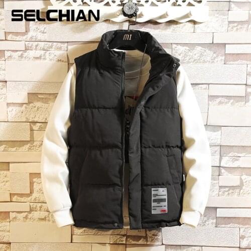 SELCHIAN Hooded Vests For Men