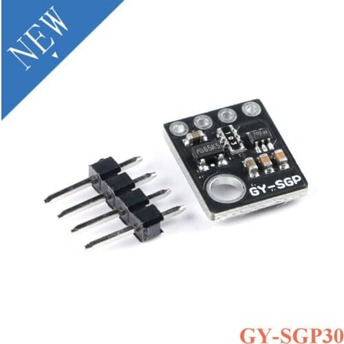 SGP30 Gas Sensor Module Air Quality TVOC eCO2 Carbon Dioxide Measurement GY-SGP30 Formaldehyde Air Detector Module 3.3V 5V IIC
