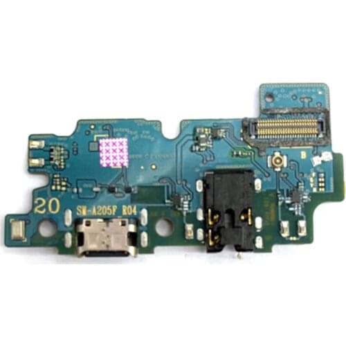 Charging Port Charger Board Dock Connector With Jack For Samsung Galaxy A20 A205F Flex Cable
