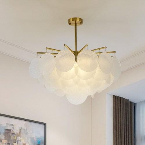 Nordic creative luxury crystal chandelier modern designer living room dining room bedroom simple wind chime Chandelier lights