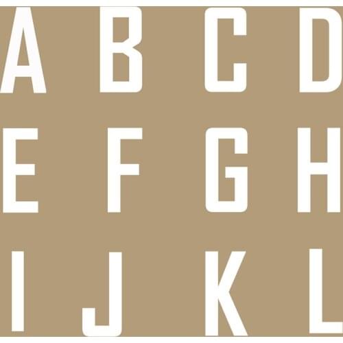 Ironing Stickers White Letters Heat Transfer Iron On Transfers For Clothing Applique Thermal Sticker On Clothes Thermo Patches