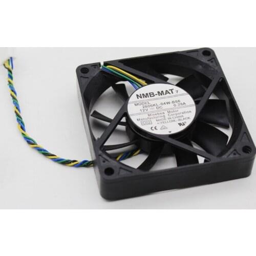 2806KL-04W-B56 NMB fan 7015 12V CPU cooling fan 7CM four-wire PWM speed regulation