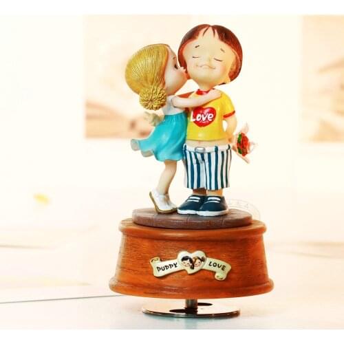 Rotating decorations tone box music box birthday gift girlfriend gifts wedding Christmas for friends free shipping