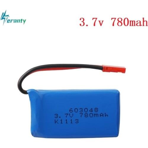 High Rate 3.7V 730mAH 25c Lipo Battery For WLtoys V626 V636 V686 quadrocopter Li-po battery 3.7V 730mAH 603048 Lipo battery 1pcs