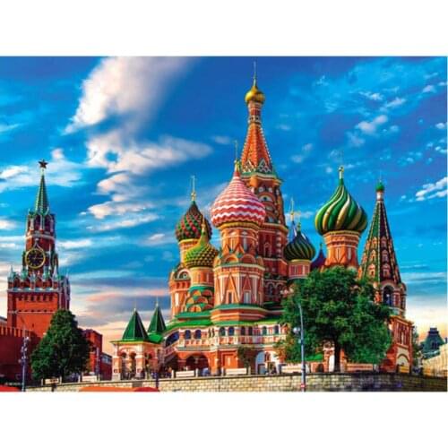 Scenery diamond painting moscow mosaic art embroidery cross stitch rhinestone picture puzzle drawing wall decor diy crafts gift