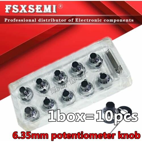 1box=10pcs 3590 3590S 6.35 mm precision scale knob potentiometer knob equipped with multi-turn potentiometer