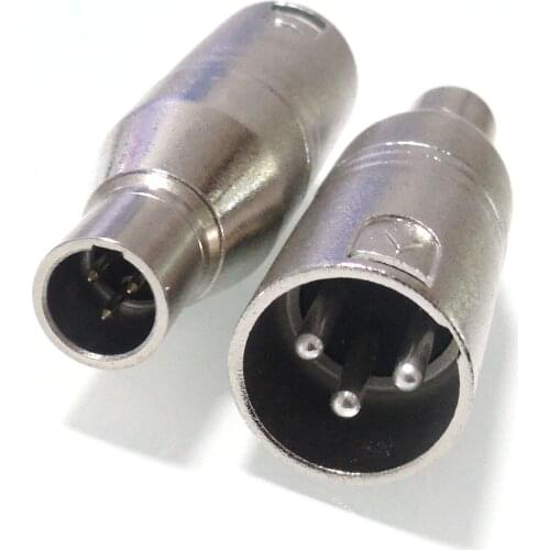 1pcs/lot Adapter Xlr 3PIN male to mini xlr 3 pin male Mic connector adapter