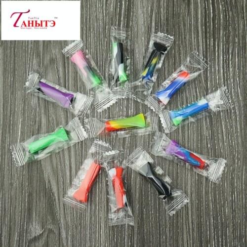 10PCS Portable Smoking Silicone Reusable Filter Tips Flat /Round Mouth Tips Silicone Cigarette Holder Mouth Tips freeshipping