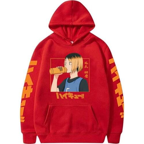 2021 Japanse Anime Haikyuu Hoodies Sweatshirts Kenma Kozume Print Men/women Hooded Streetwear Oversize Pullover Regular Clothing
