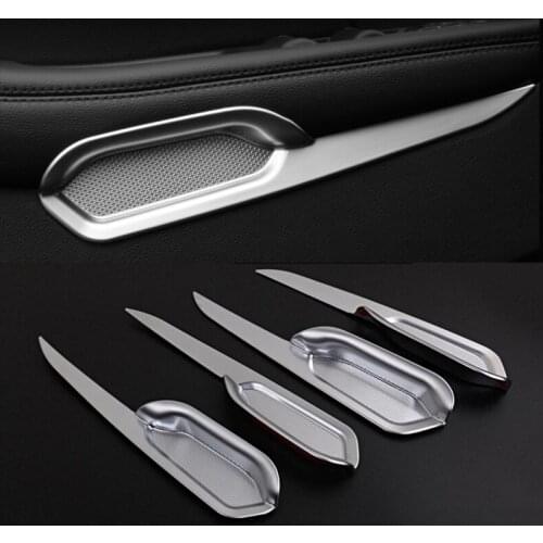 4PCS For Ford Explorer 2016-2018 ABS Chrome 4Doors armrest Storage cover Moulding trim Car Styling
