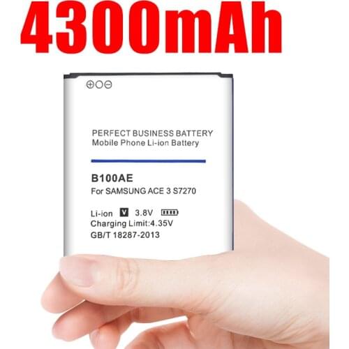 4300mAh B100AE Battery for Samsung Galaxy Ace 3 S7270 S7272 S7898 S7562C S7568i i699i s7262