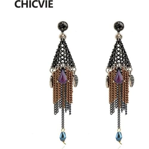 Серьги с камнями CHICVIE China At AliExpress