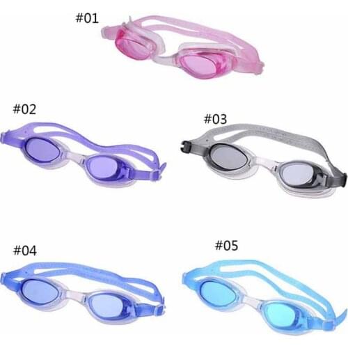 Children Water Sports HD Flate Silicone Waterproof Anti-fog Swimming Goggles UV PC Underwater Diving Eyeglasses Kids