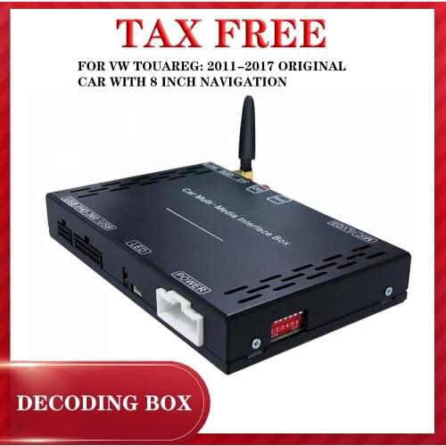 For VW Touareg ORIGINAL toolbox With 8" Android Multimedia player decoding box wifi usb renolinkcar diagnostic korean support