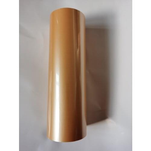 Hot stamping foil pearl foil 709 yellow color hot press on paper or plastic 21cm x 120m or 64cm x 120m