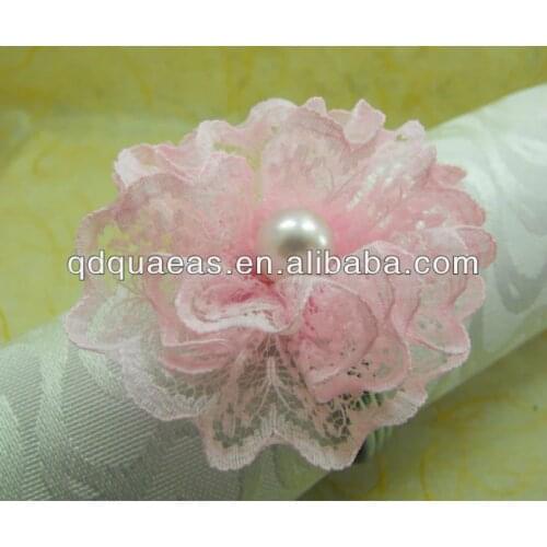 Lace wedding napkin ring, napkin holder
