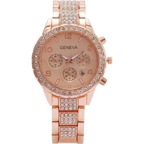 Hot Selling Luxury Women Watches 2021 Fashion Diamond Watch Quartz Date Female Wristwatch Unique Gift For Ladies