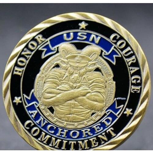 US Navy Medal of Glory Medal Gold-plated Collectible Coin Gift Challenge Coin