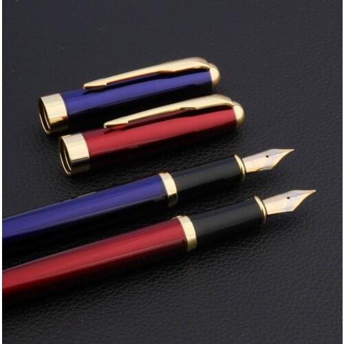 Metal 339 red blue and golden classic Feather Arrow Business gift Fountain Pen