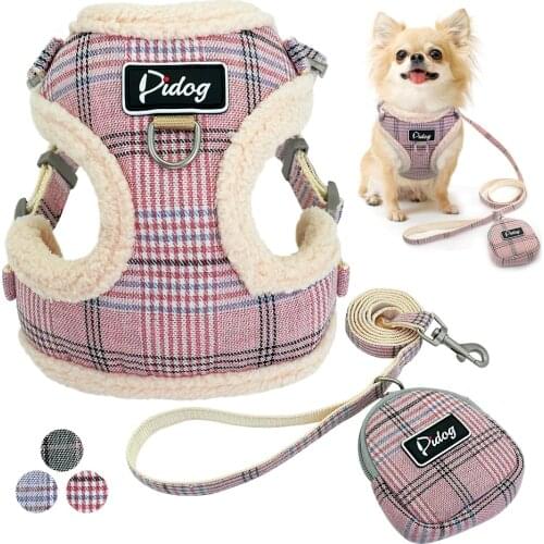 Soft Pet Dog Harnesses Vest No Pull Adjustable Chihuahua Puppy Cat Harness Leash Set for Small Medium Dogs Coat Arnes Perro