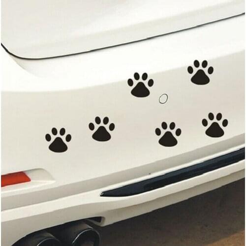 Motorcycle sticker car styling dog paw dog footprint Viny Decal DIY Adhesive Window Car Stickers Waterproof Auto cover Sticker