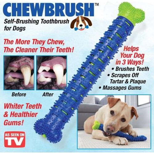 New Hot Sale Chewbrush Self Brushing Toothbrush Chewtoys For Dogs Cats Pets Dental Care