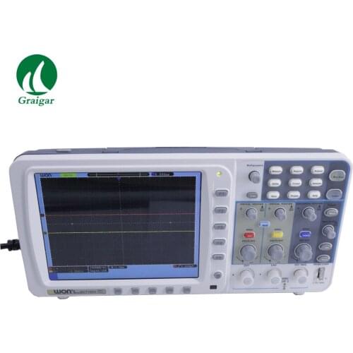 New Portable 2 Channels Digital Oscilloscope SDS7102V 1GS/S Real-sample Rate with 8 inch Color LCD