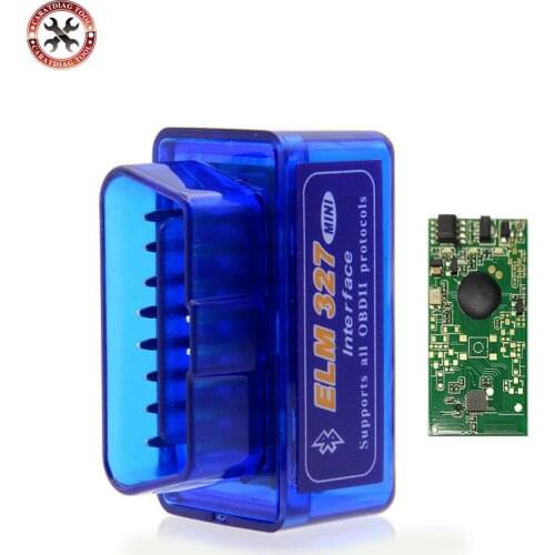 NEW Super MINI ELM327 Bluetooth Scanner V2.1 Work Android Torque Wireless Interface Auto CAN-BUS ELM 327 Support OBDII Protocols