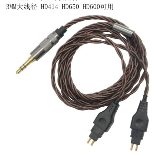 Diy upgrade earphone cable for HD414 HD650 HD600 HD580 HD25