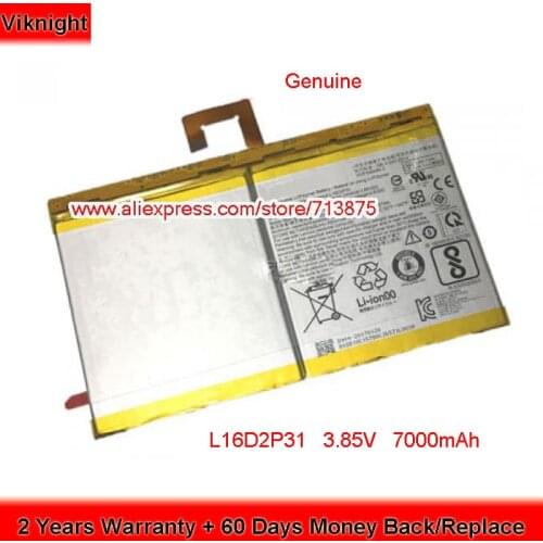 Genuine 3.85V 7000mAh 27Wh L16D2P31 Battery for Lenovo Tab 4 10 Plus TB-X704F SB18C15128 1ICP38494-2 TB-X304F TB-X705F