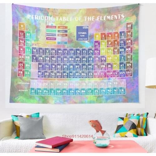 Periodic table of the elements 6 tapestry Coverlet Curtain Blanket Bedding Sheet Towel Throw Window Curtain Tapestries