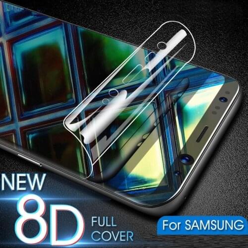 Full Cover Hydrogel Film on For Samsung Galaxy A3 A5 A7 2016 2017 A6 A8 Plus A9 2018 Screen Protector Safety Protective Film