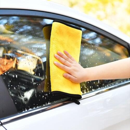YADA 30*60 CM Car Wash Microfiber Towel For Adults Man Women Coral Fleece Double-sided Thick Car Wiper Cleaning Towels TW210001