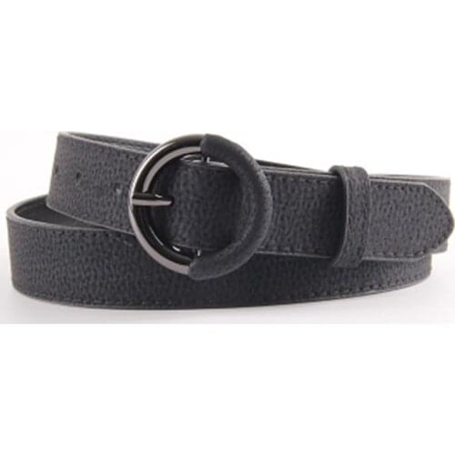 Genuine Leather Belt Luxury Strap Dress And Jeans Belts For Women Fashion Round Half Lether Wraped Buckle