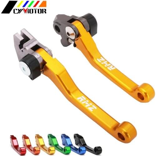 Motorcycle CNC Dirt Bike Foldable Brake Clutch Levers Handle For Suzuki RMZ250 RMZ 250 2004 2007-2018 RMZ450 RMZ 450 2005-2018
